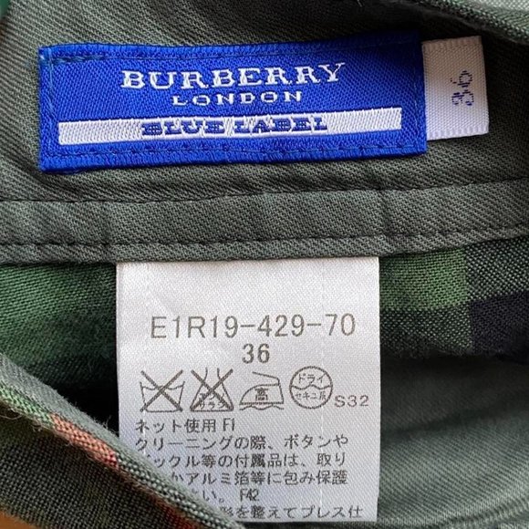 Vintage Burberry Blue Label plaid pleated wrap micro mini skirt / skort - Picture 4 of 4